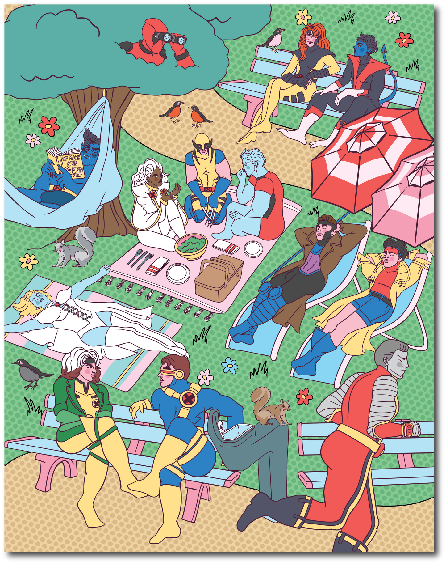 XMEN PARK SCENE POSTER