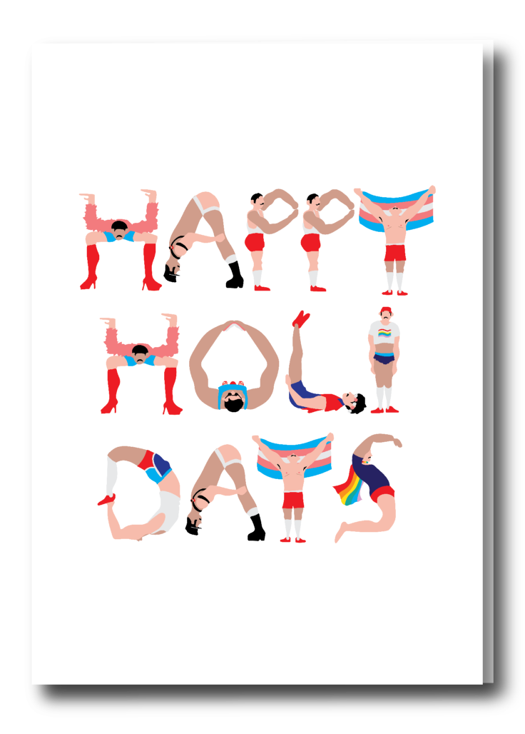 HAPPY HOLIDAYS ALPHABET CARD