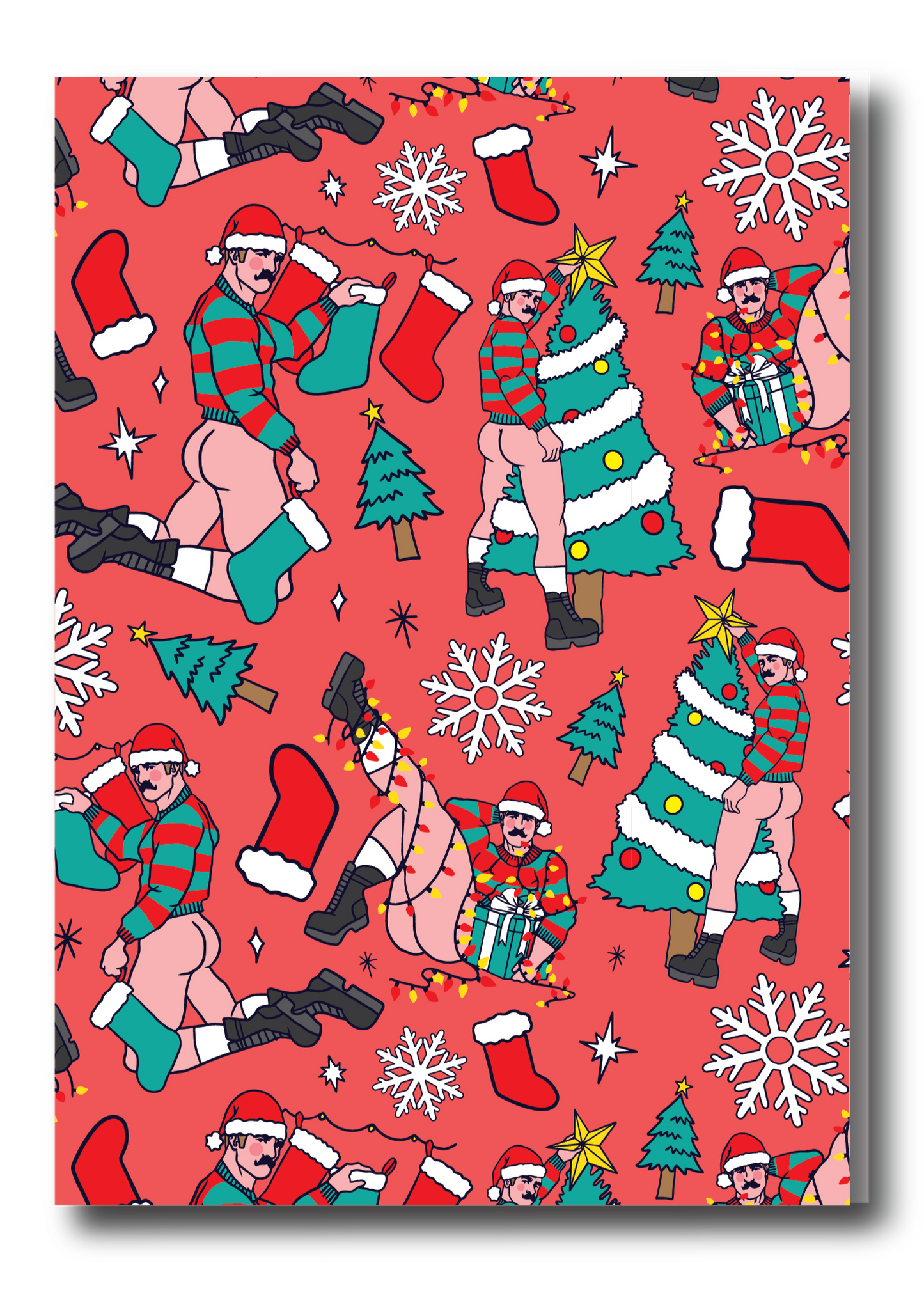 TREES ALLOVER HOLIDAY GREETING CARD