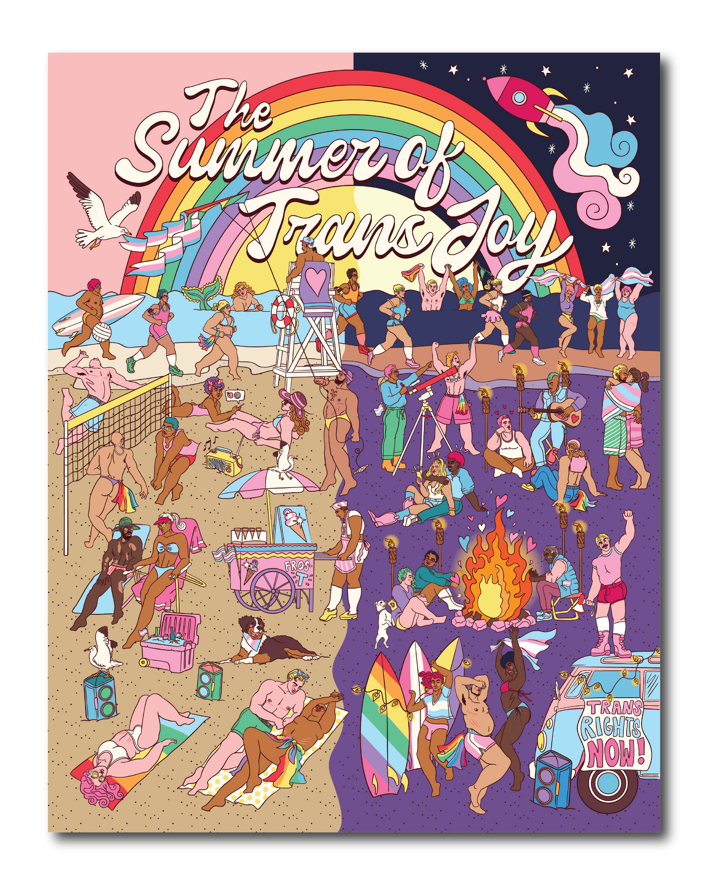 THE SUMMER OF TRANS JOY POSTER: ADAM DALTON BLAKE X POINT OF PRIDE