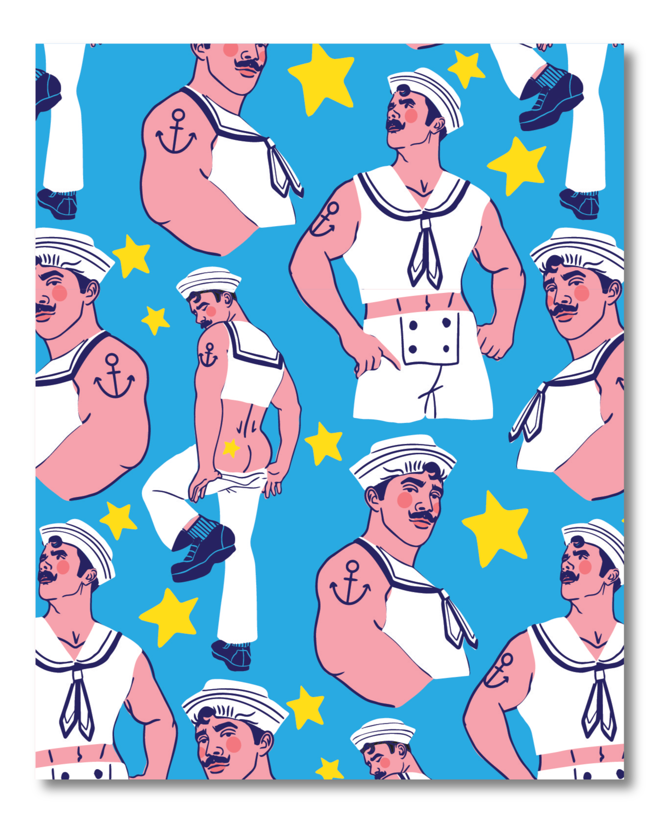 SAILOR PIN UP PRINT