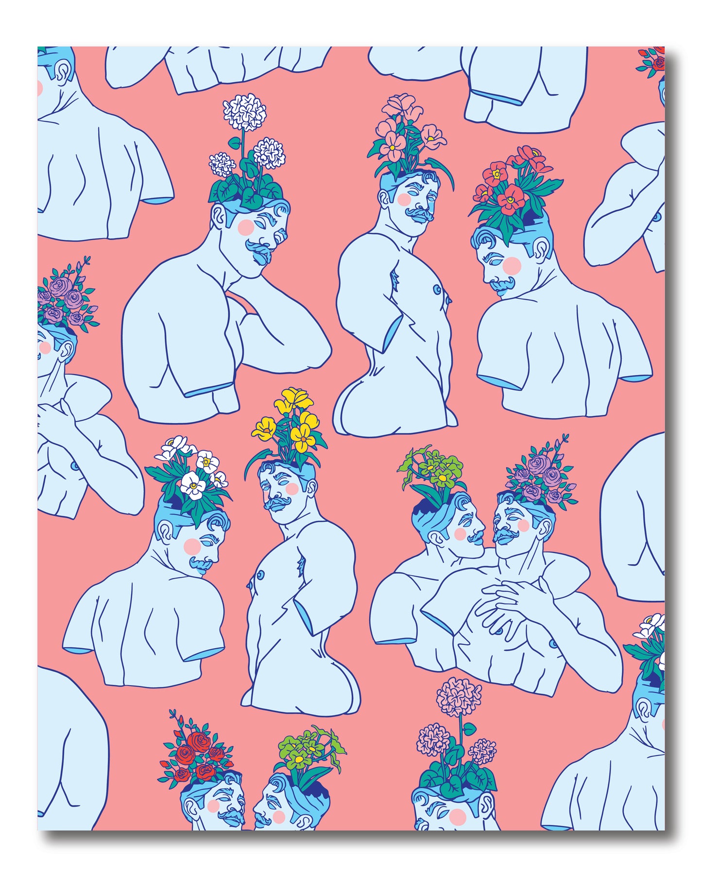 GREEK STATUE PLANTERS PRINT