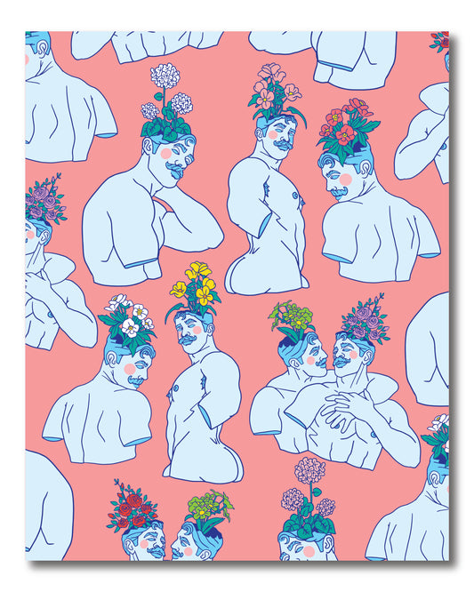 GREEK STATUE PLANTERS PRINT
