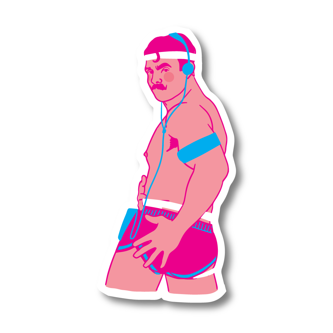 80'S BARBIE WORKOUT STICKER