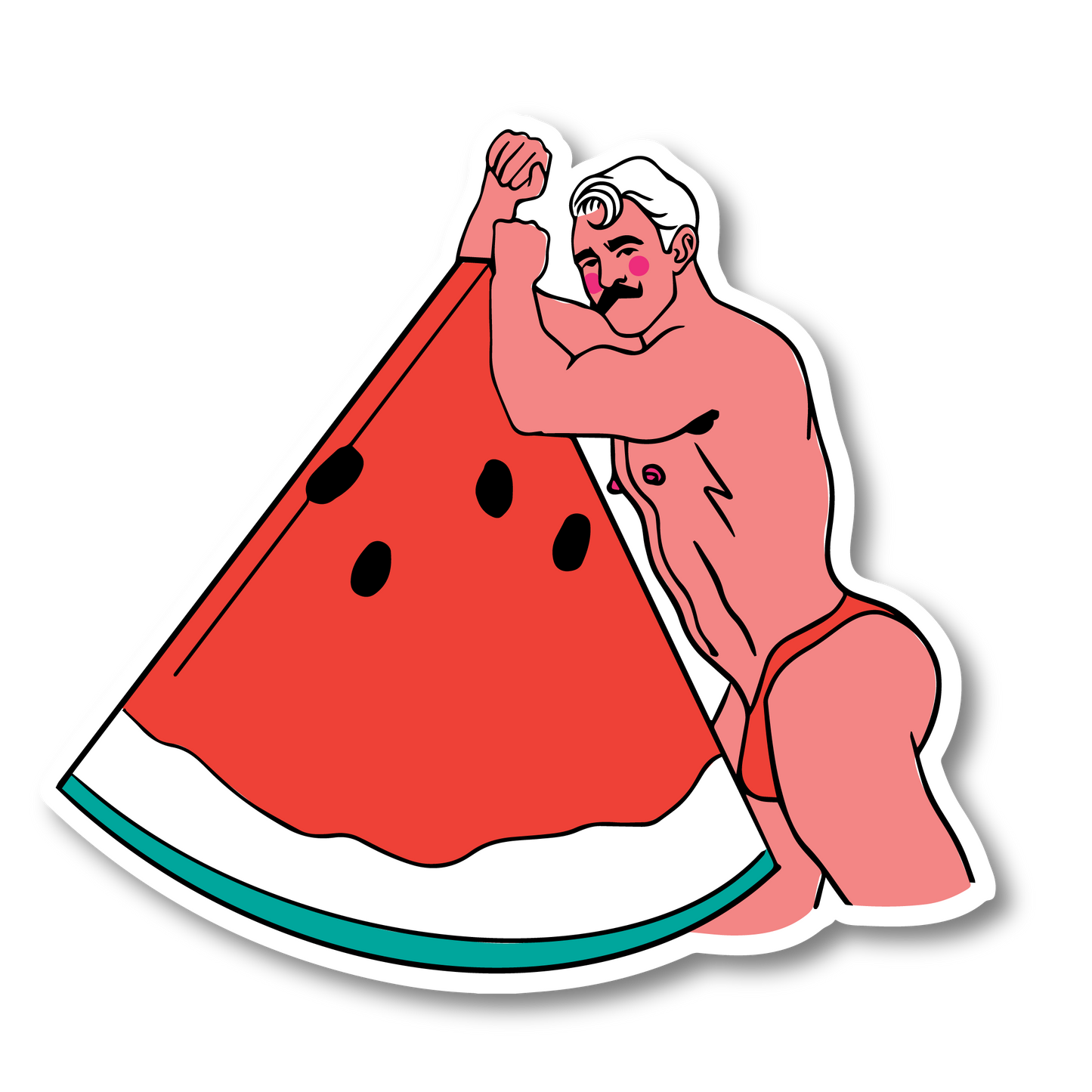 WATERMELON PIN UP STICKER