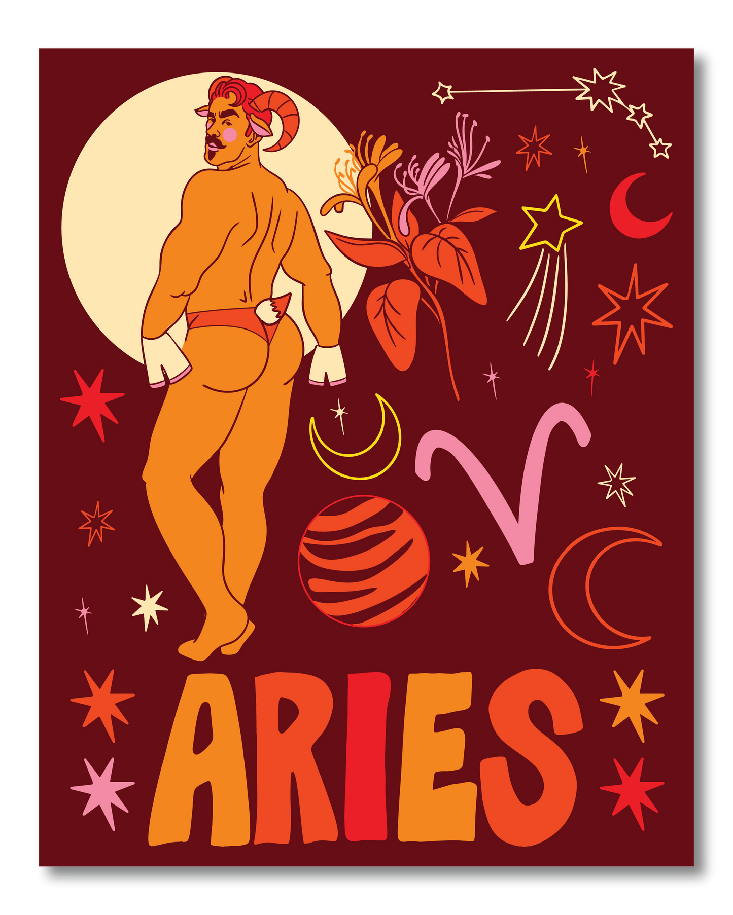 ARIES ZODIAC PRINT