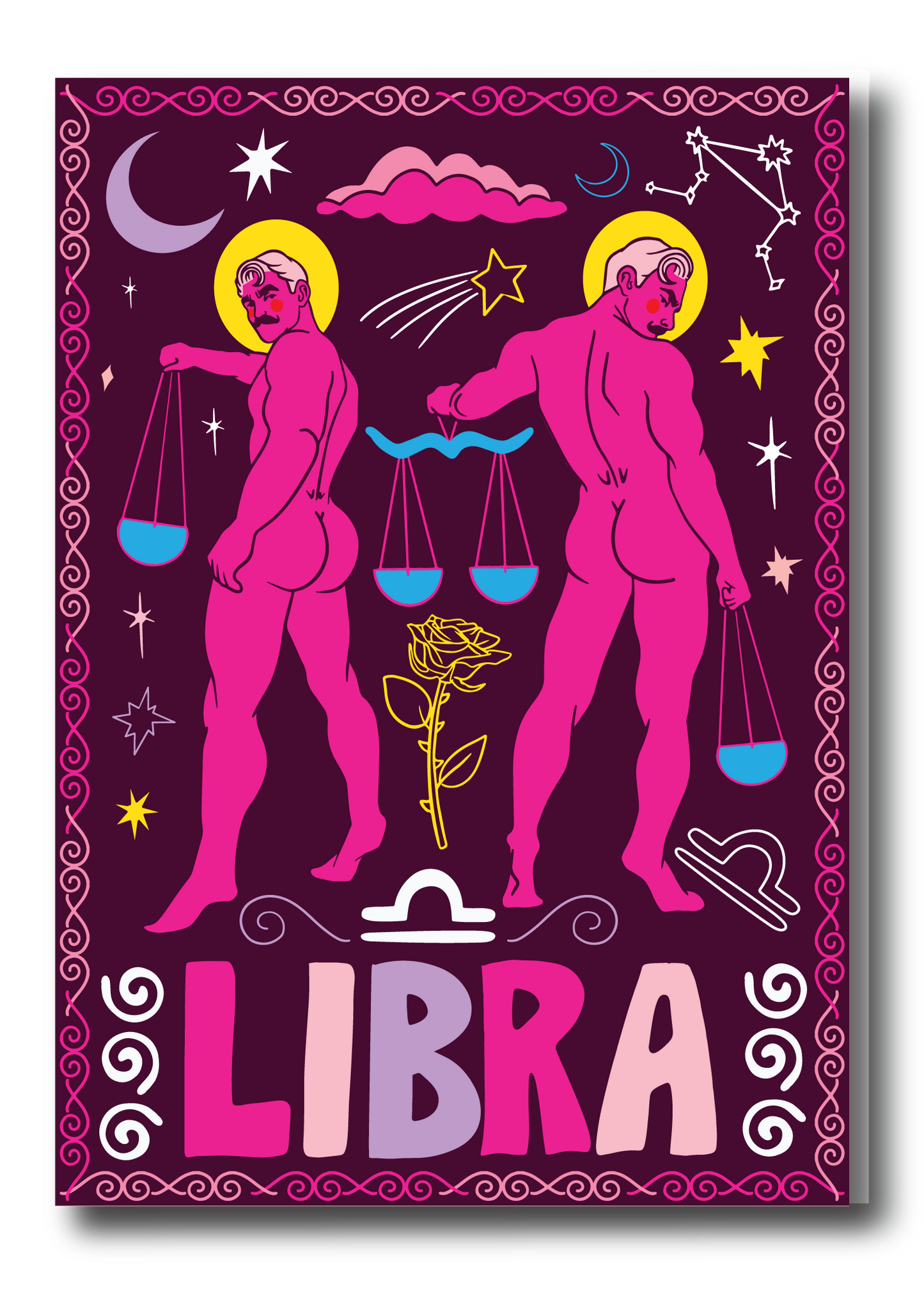 LIBRA ZODIAC GREETING CARD