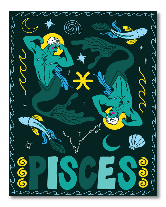 PISCES ZODIAC PRINT