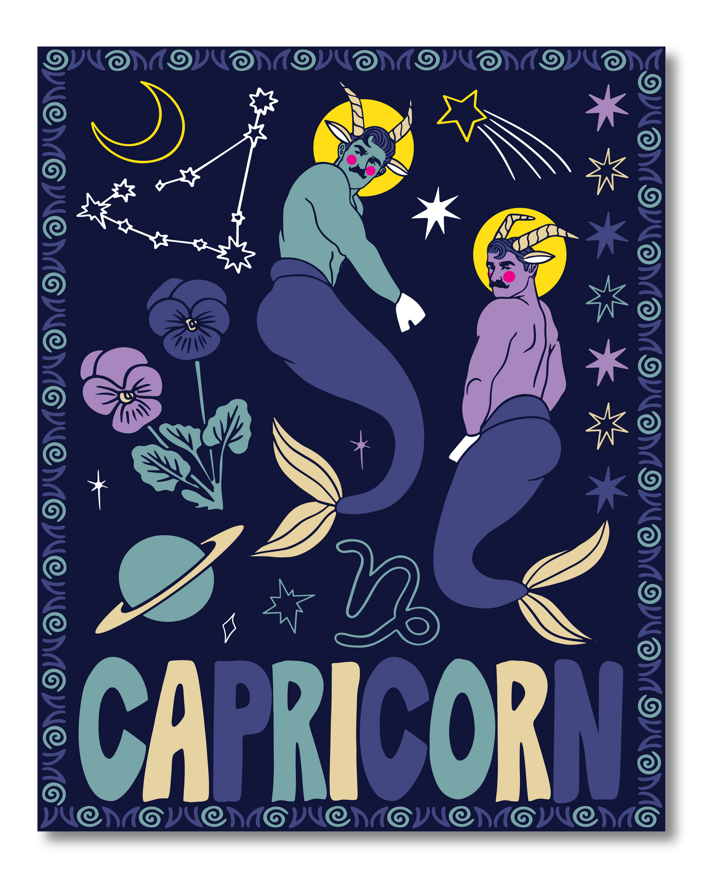 CAPRICORN ZODIAC PRINT