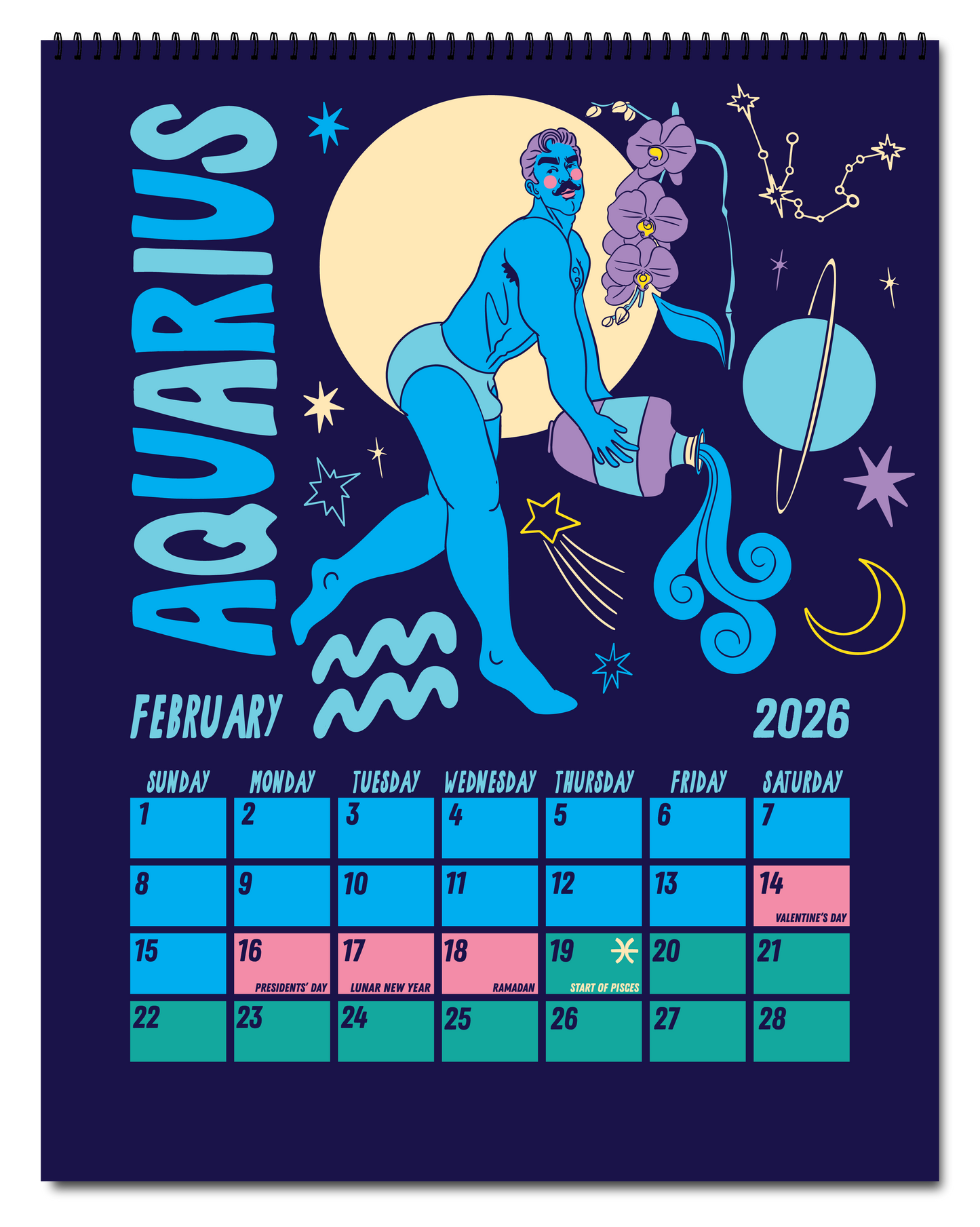 2026 ZODIAC PIN UP CALENDAR