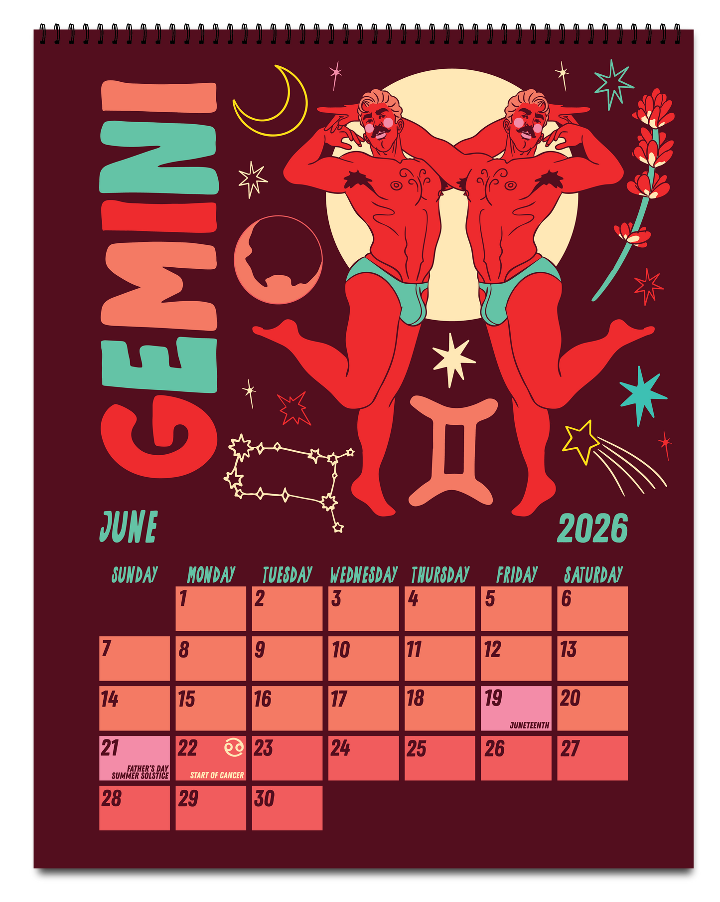 2026 ZODIAC PIN UP CALENDAR