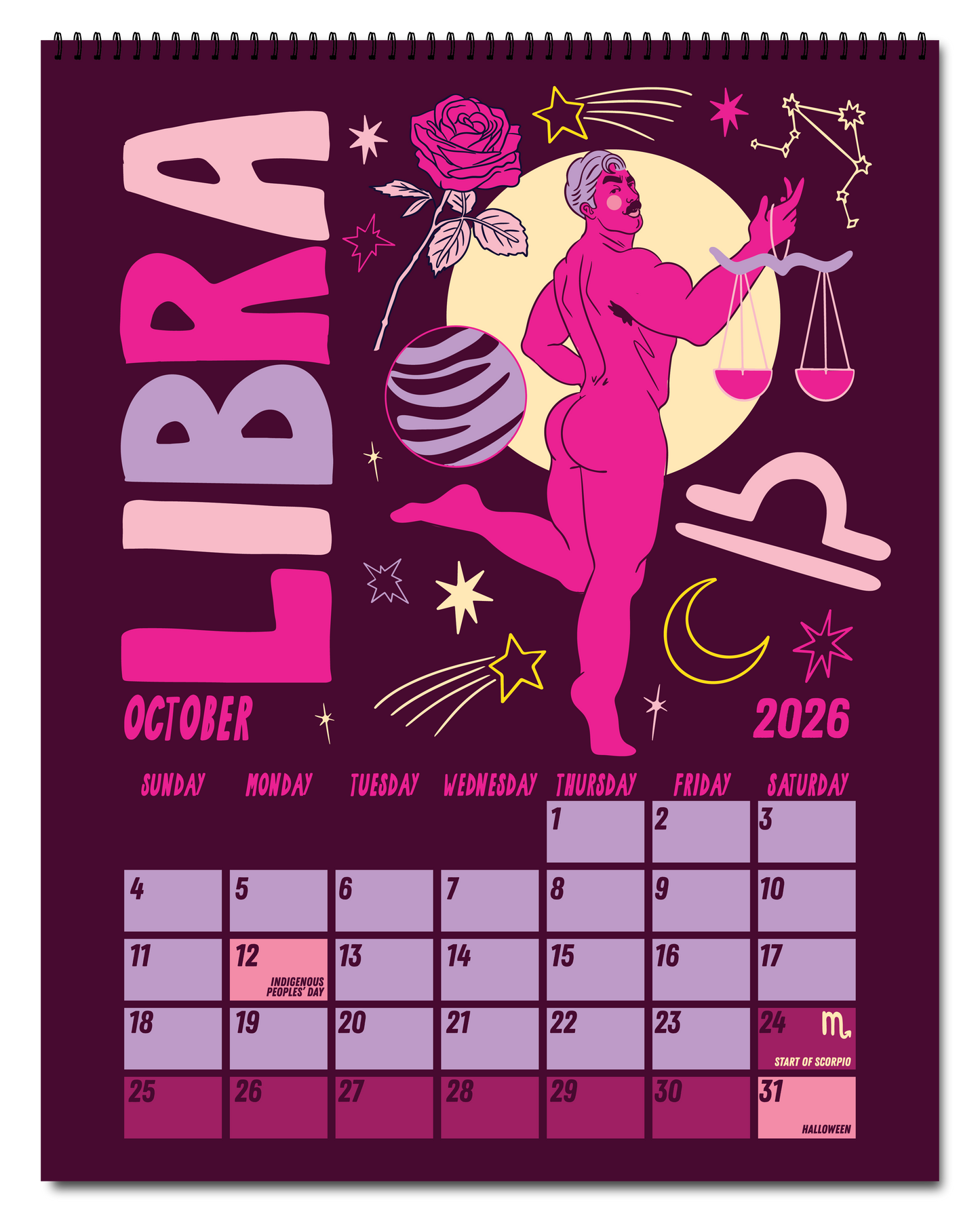 2026 ZODIAC PIN UP CALENDAR