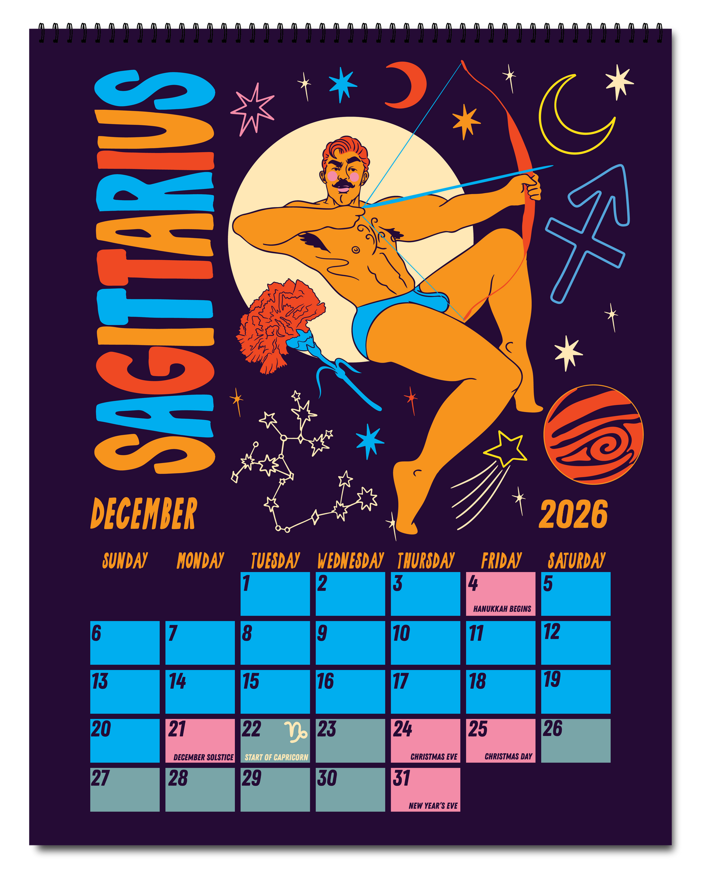 2026 ZODIAC PIN UP CALENDAR