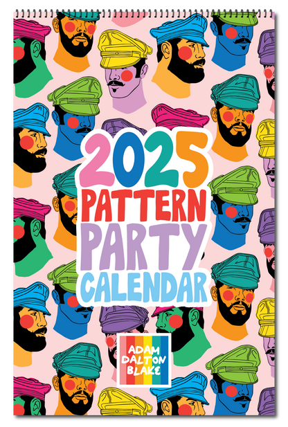 2025 PATTERN PARTY PIN UP CALENDAR