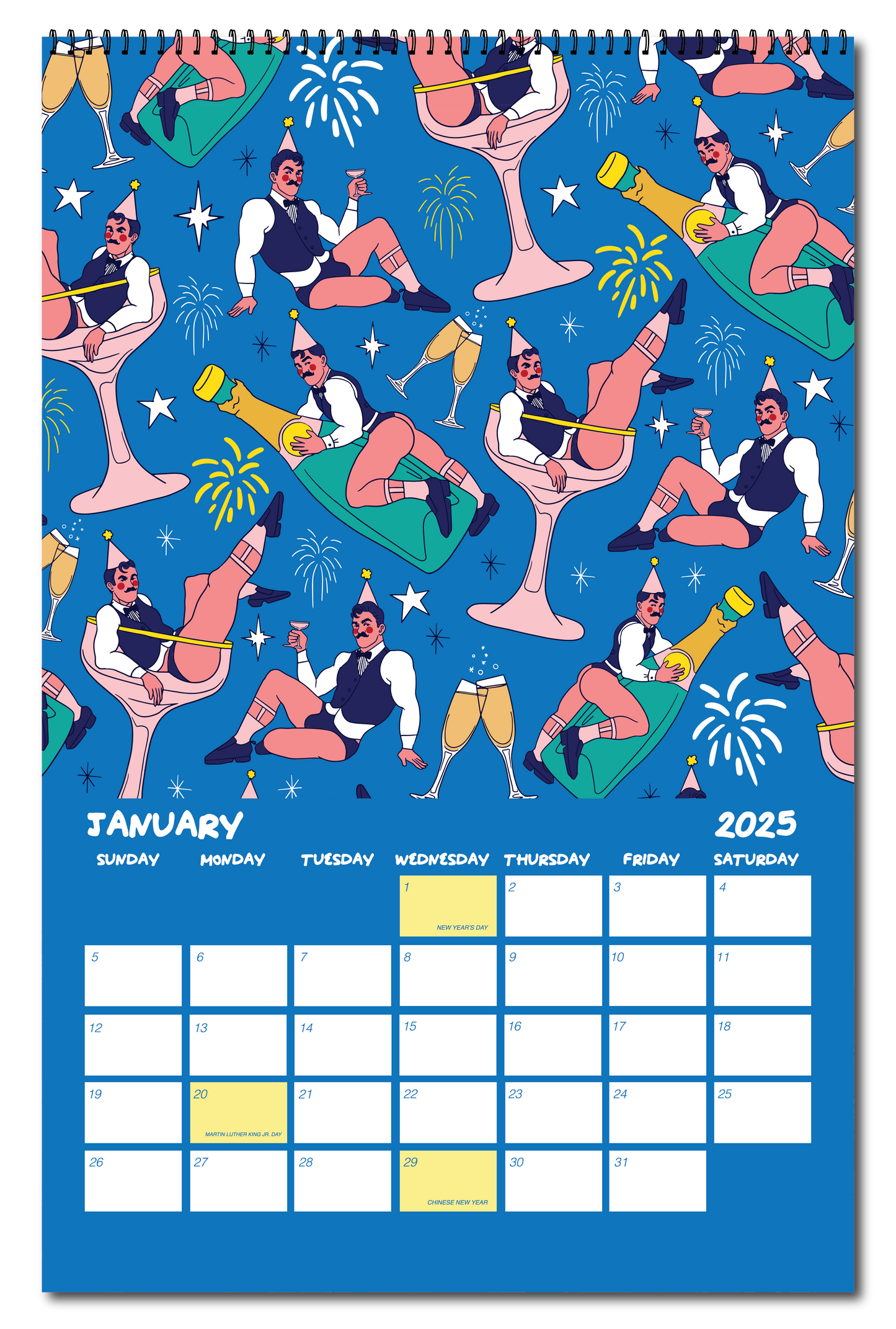 2025 PATTERN PARTY PIN UP CALENDAR