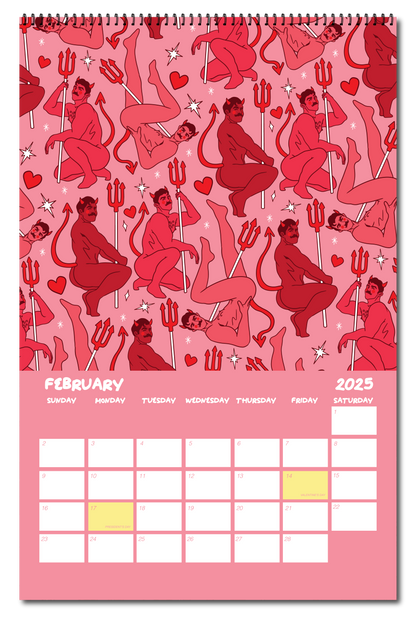 2025 PATTERN PARTY PIN UP CALENDAR