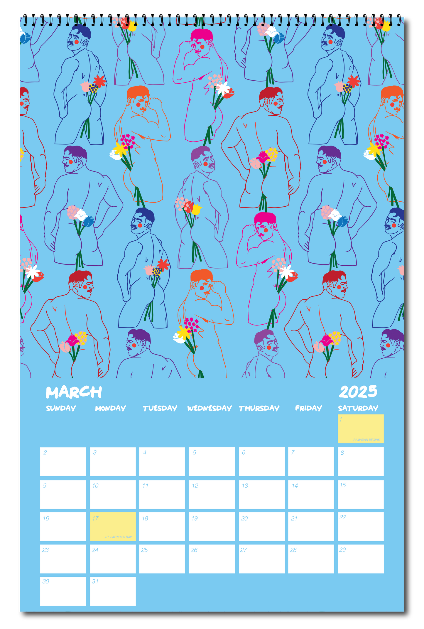 2025 PATTERN PARTY PIN UP CALENDAR