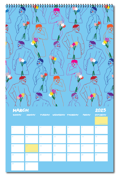 2025 PATTERN PARTY PIN UP CALENDAR