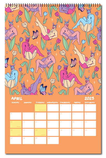 2025 PATTERN PARTY PIN UP CALENDAR