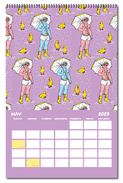 2025 PATTERN PARTY PIN UP CALENDAR