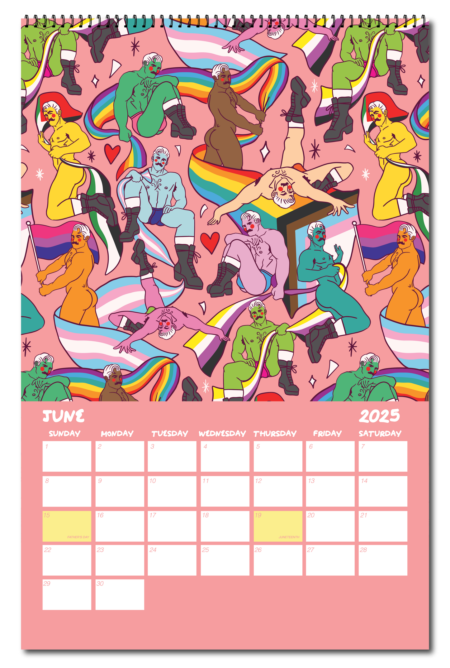 2025 PATTERN PARTY PIN UP CALENDAR