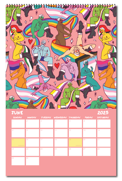 2025 PATTERN PARTY PIN UP CALENDAR