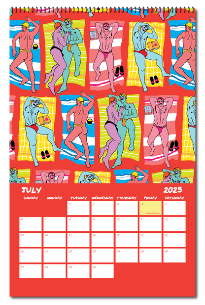 2025 PATTERN PARTY PIN UP CALENDAR