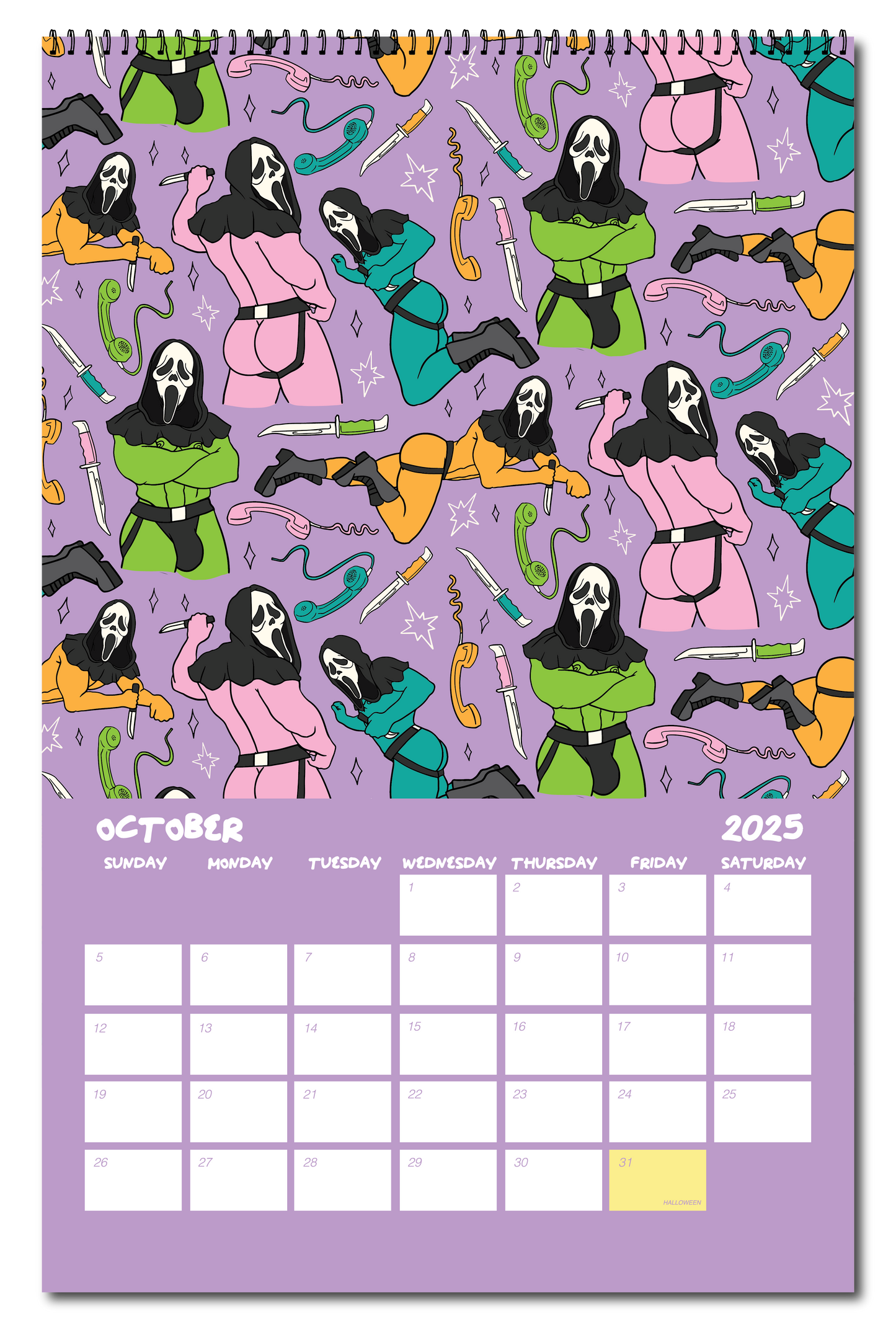 2025 PATTERN PARTY PIN UP CALENDAR