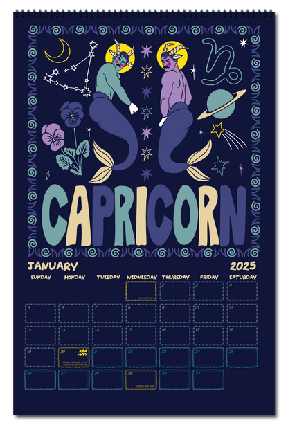 2025 ZODIAC PIN UP CALENDAR