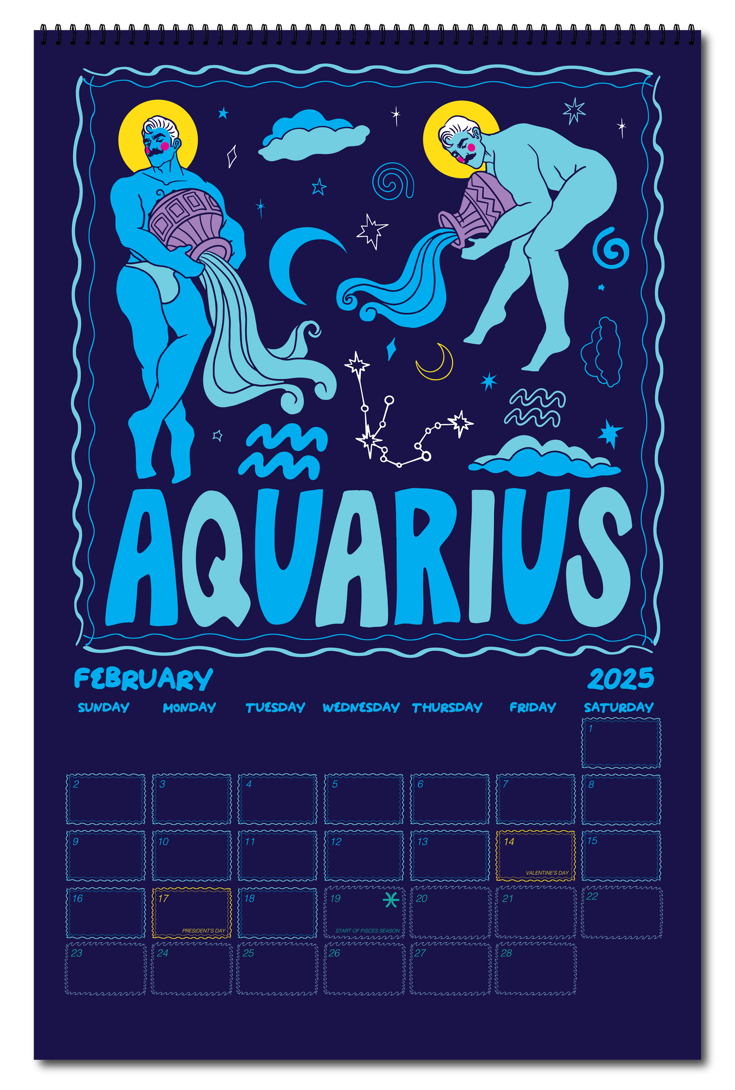 2025 ZODIAC PIN UP CALENDAR