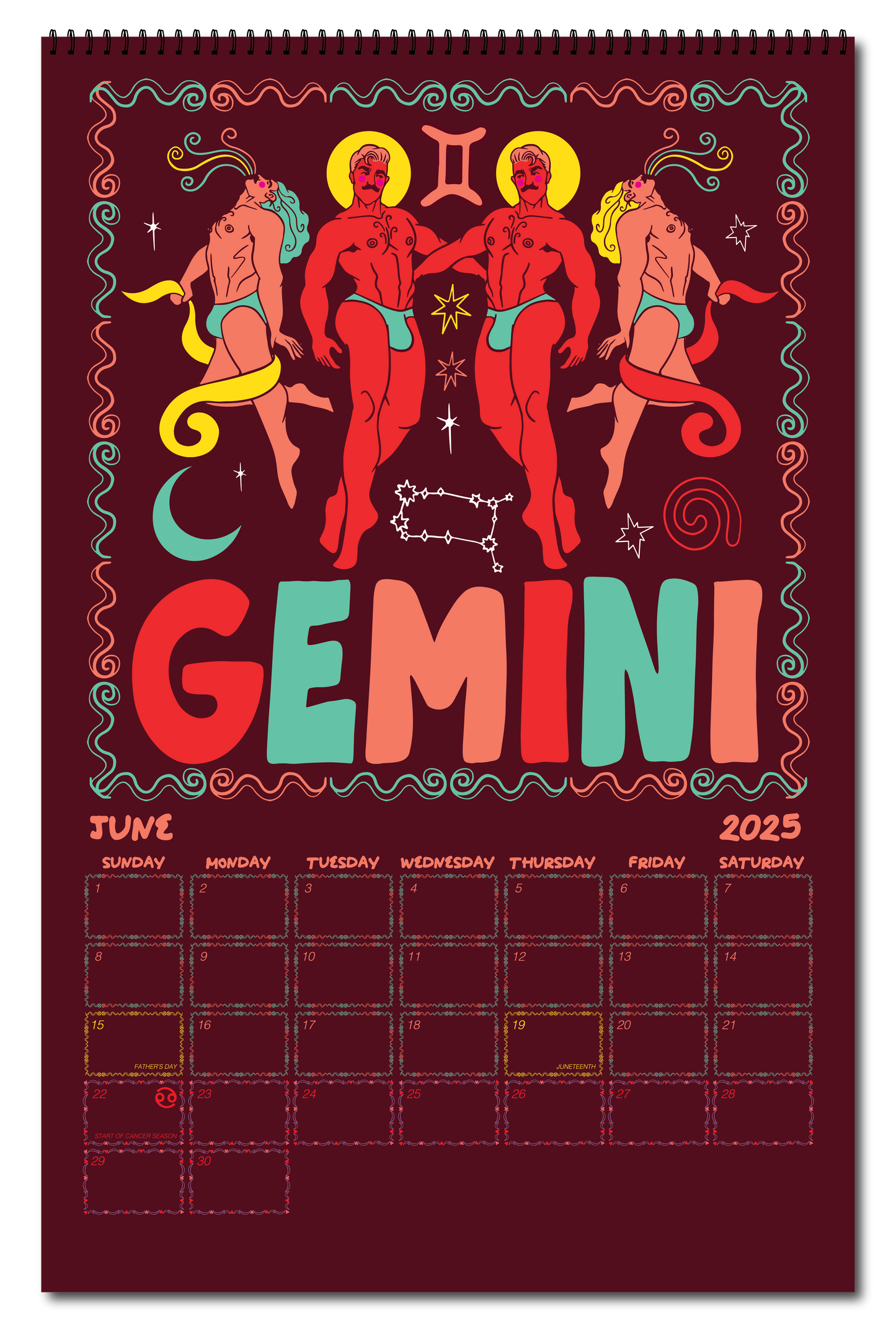 2025 ZODIAC PIN UP CALENDAR