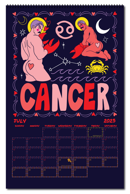 2025 ZODIAC PIN UP CALENDAR