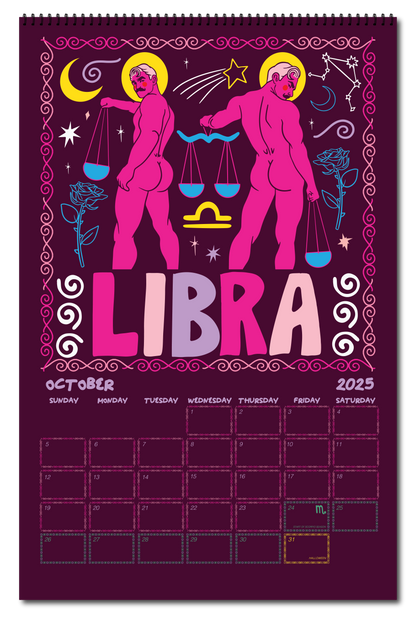 2025 ZODIAC PIN UP CALENDAR