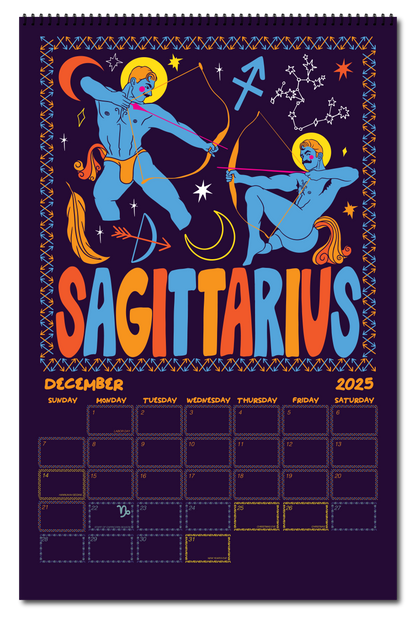 2025 ZODIAC PIN UP CALENDAR