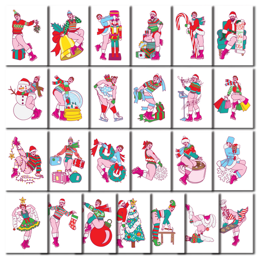 ADB HOLIDAY PINUP GREETING CARD BUNDLE (PACK OF 25)