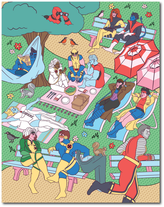 XMEN PARK SCENE POSTER