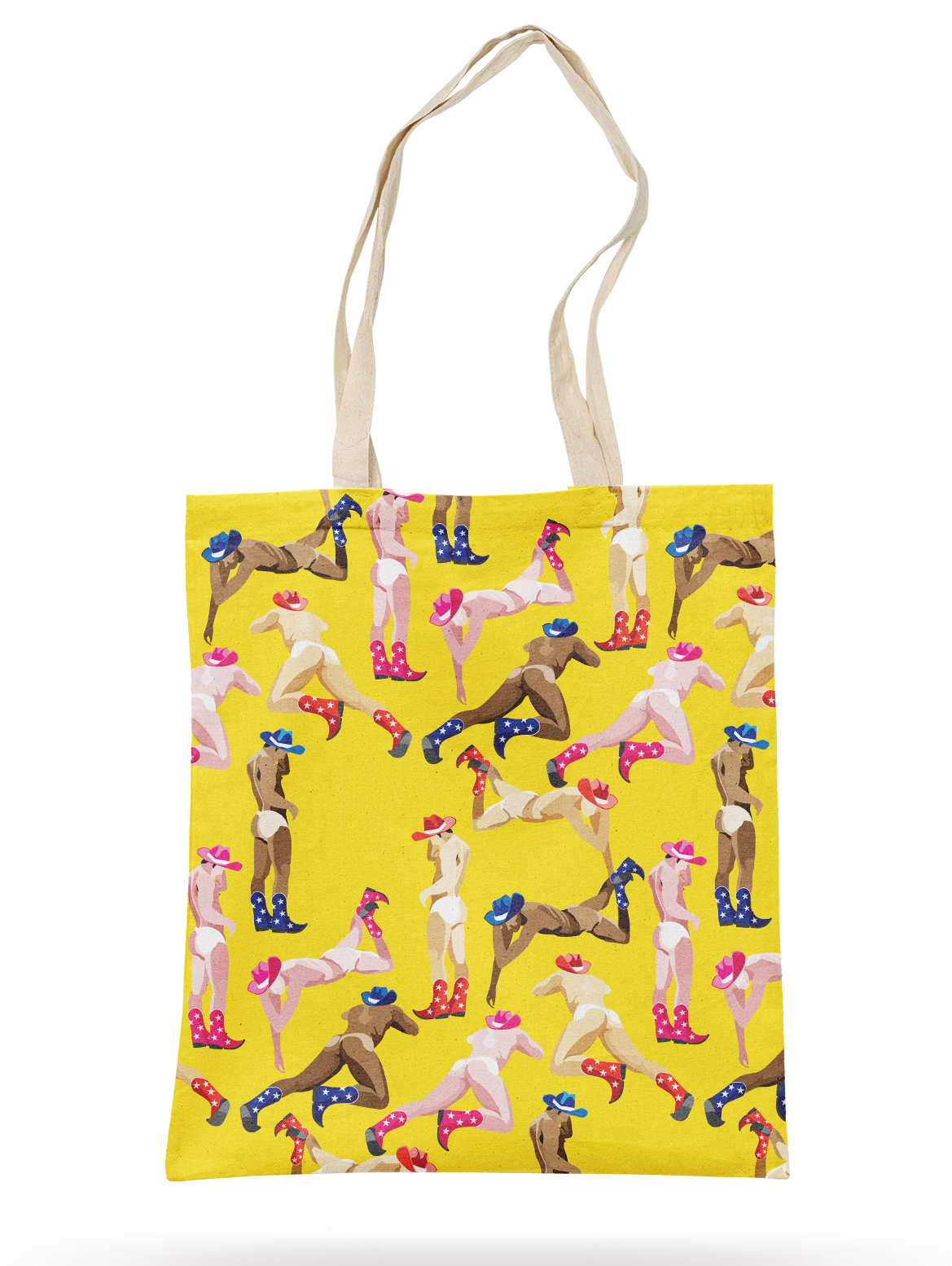 COWBOY BOOTY TOSS TOTE BAG