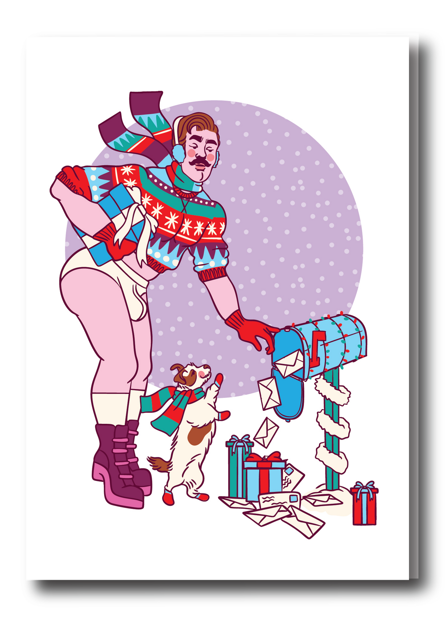 HOLIDAY PIN UP GREETING CARD - MAIL PACKAGE