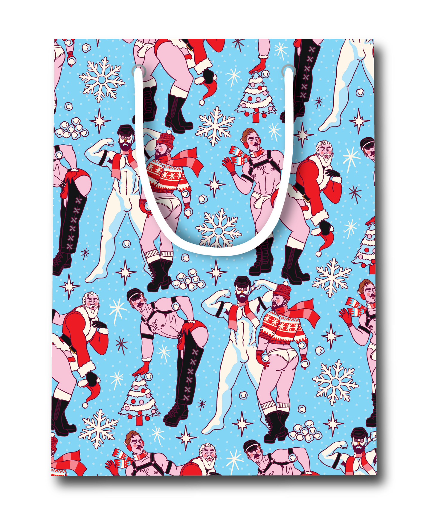 LEATHER TOSS HOLIDAY GIFT BAG