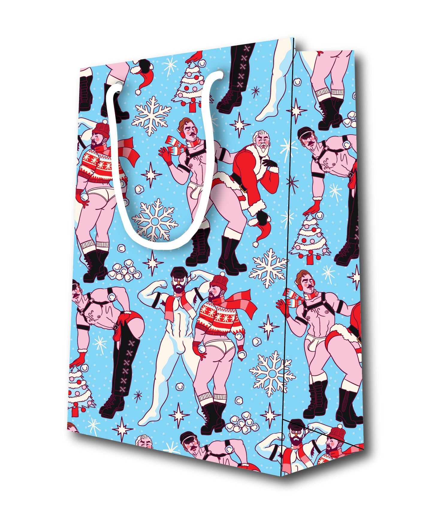 LEATHER TOSS HOLIDAY GIFT BAG