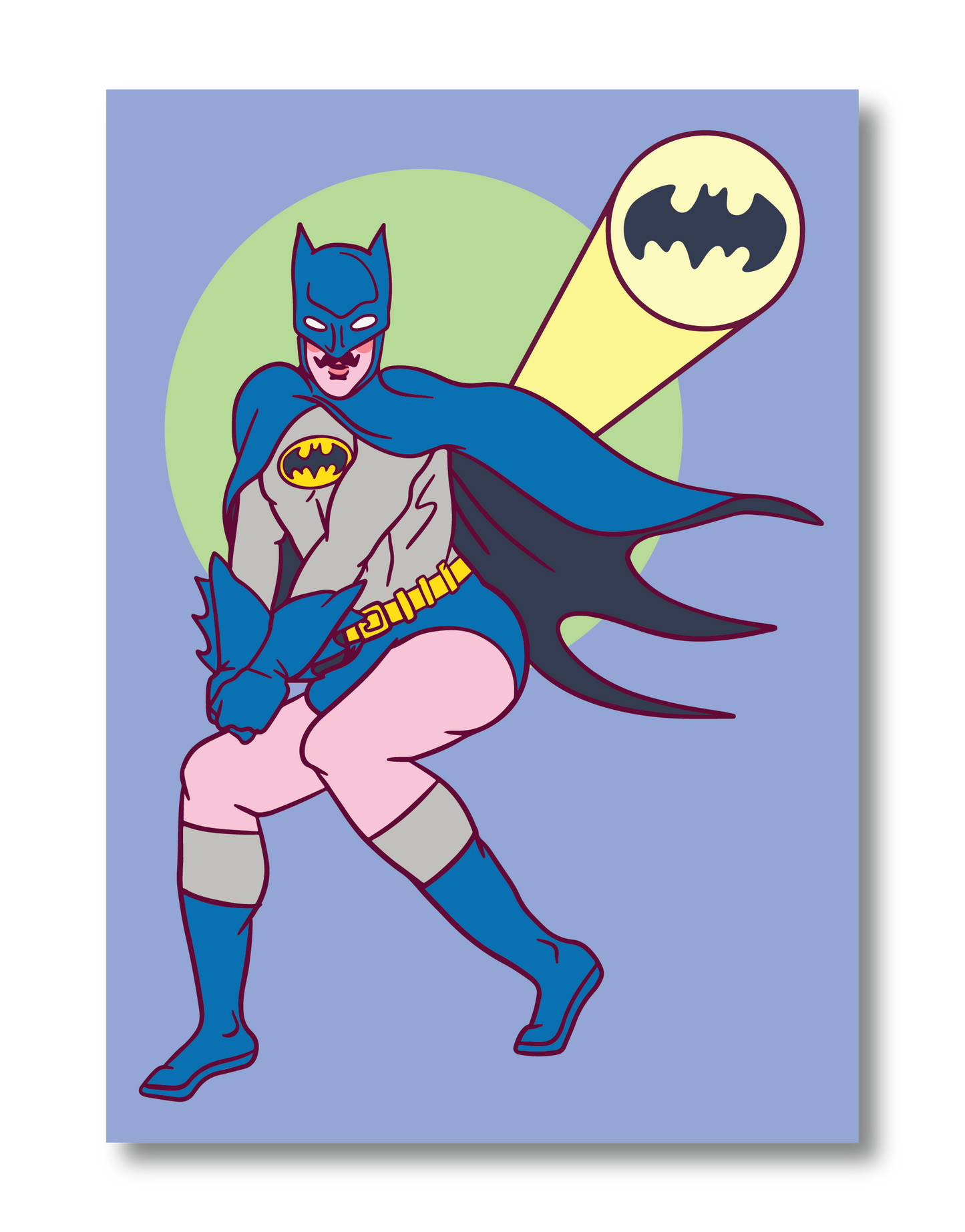 BATMAN PIN UP POSTCARD