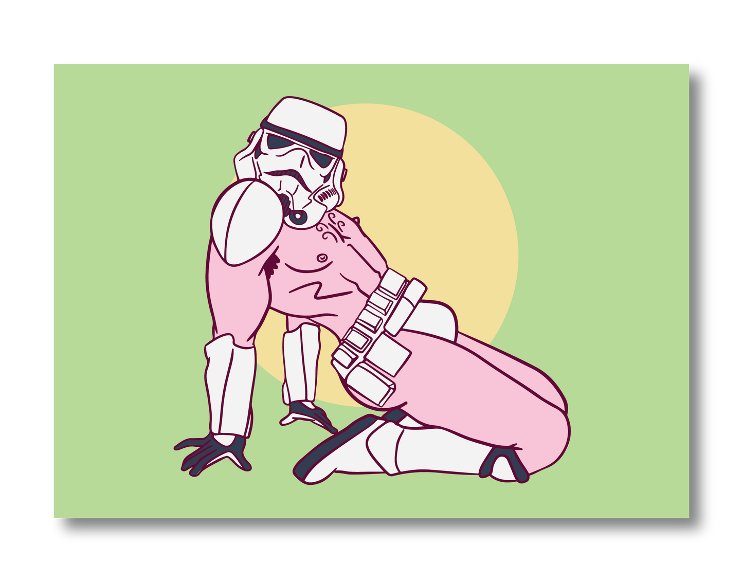 STORM TROOPER PIN UP POSTCARD