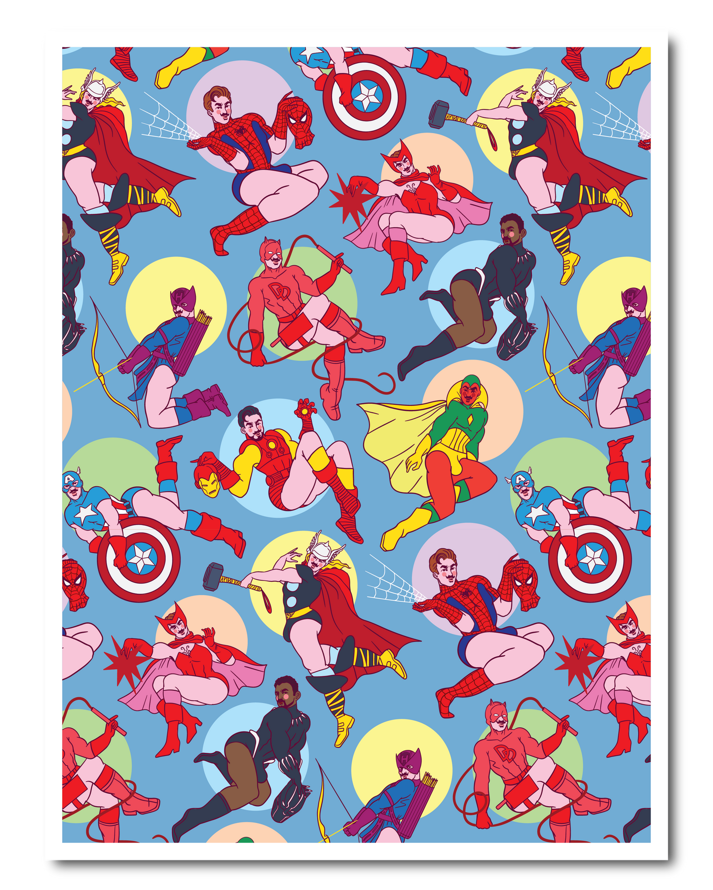 MARVEL PIN UP ALLOVER POSTER