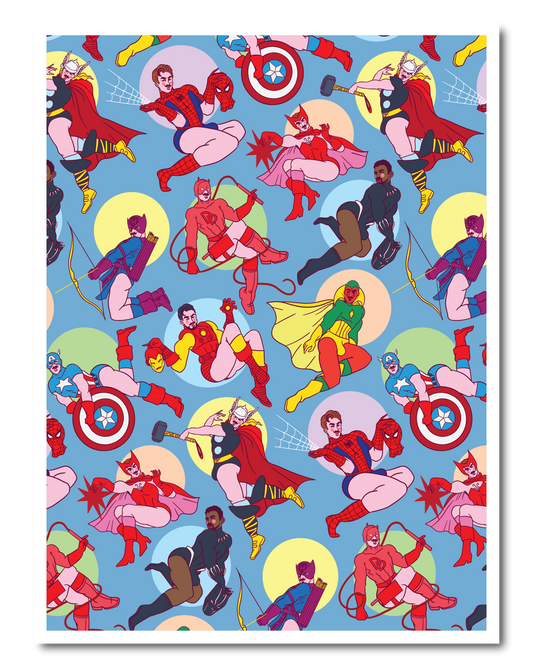 MARVEL PIN UP ALLOVER POSTER