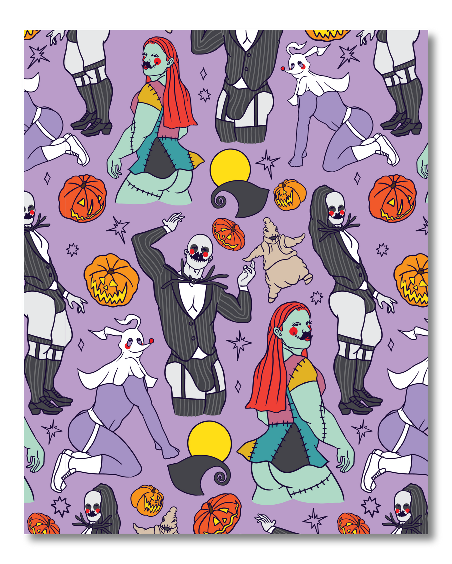 NIGHTMARE BEFORE CHRISTMAS PIN UP PRINT