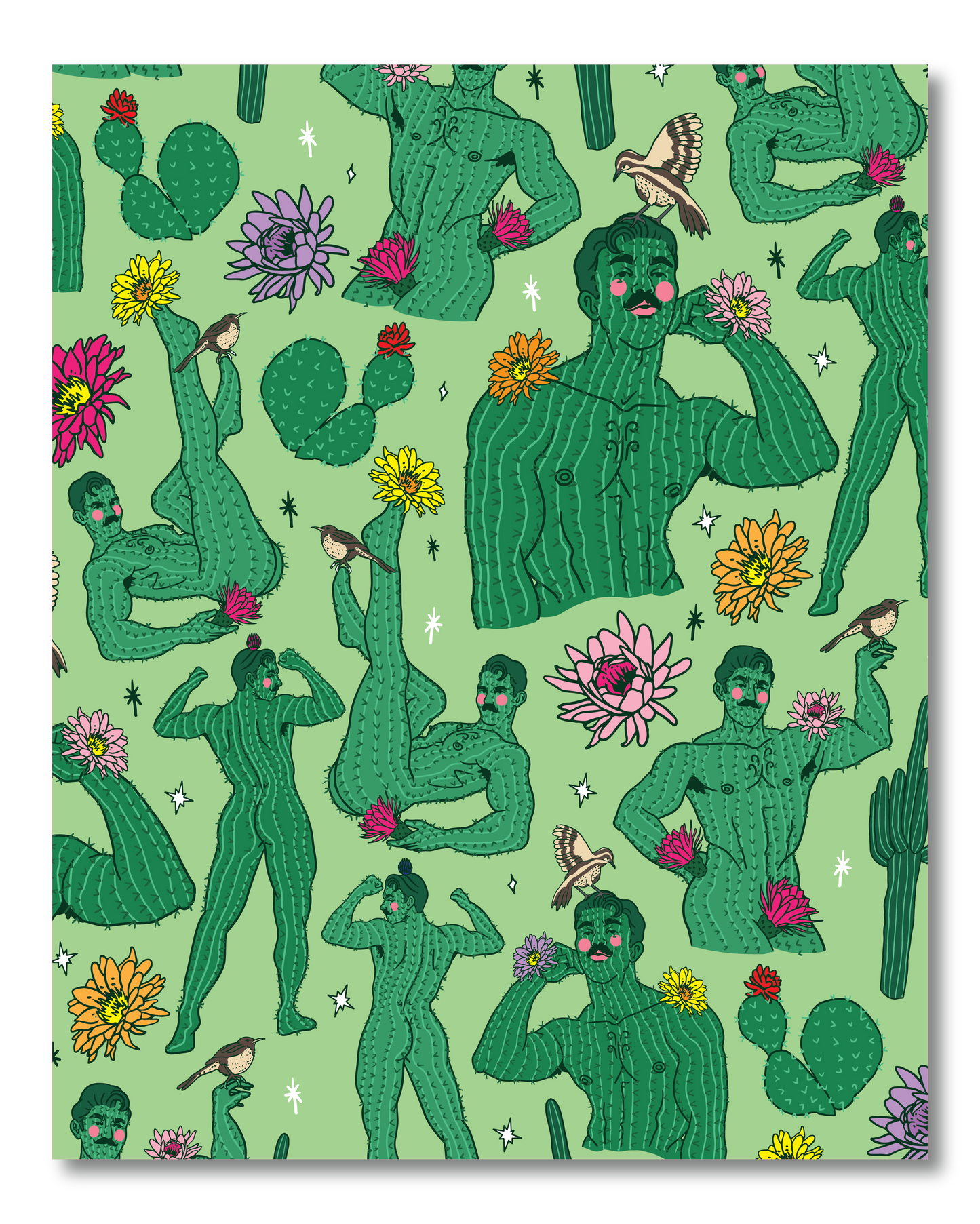 CACTUS PINUP PRINT