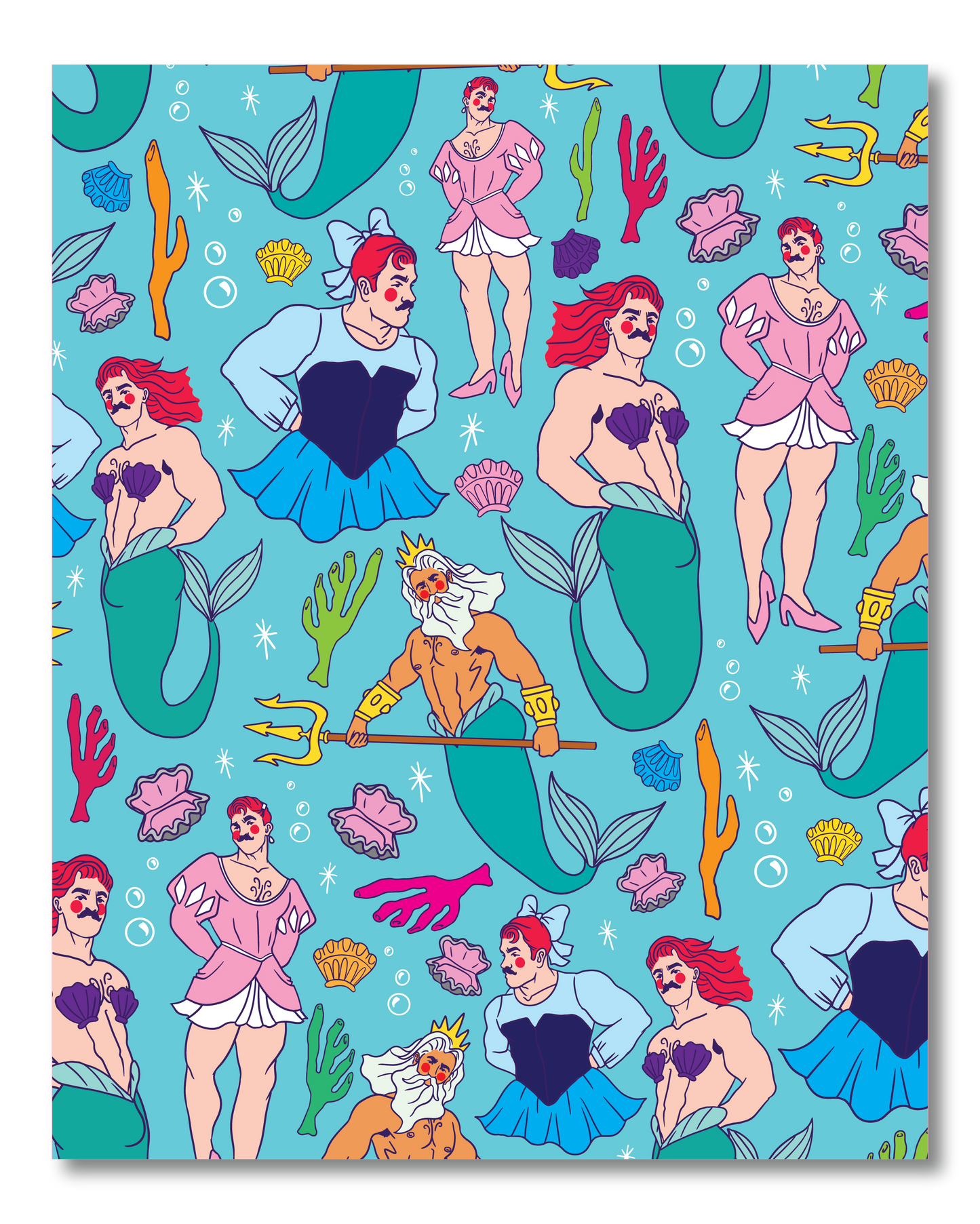 LITTLE MERMAID PIN UP PRINT