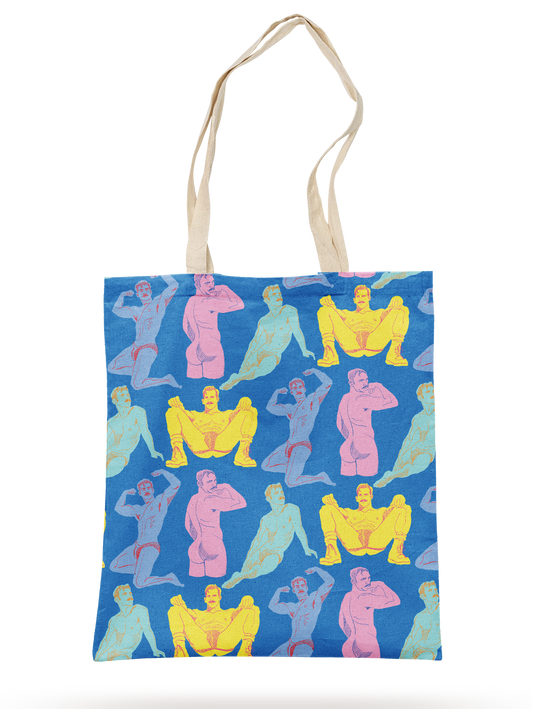 SKETCH IN BLUE TOTE BAG