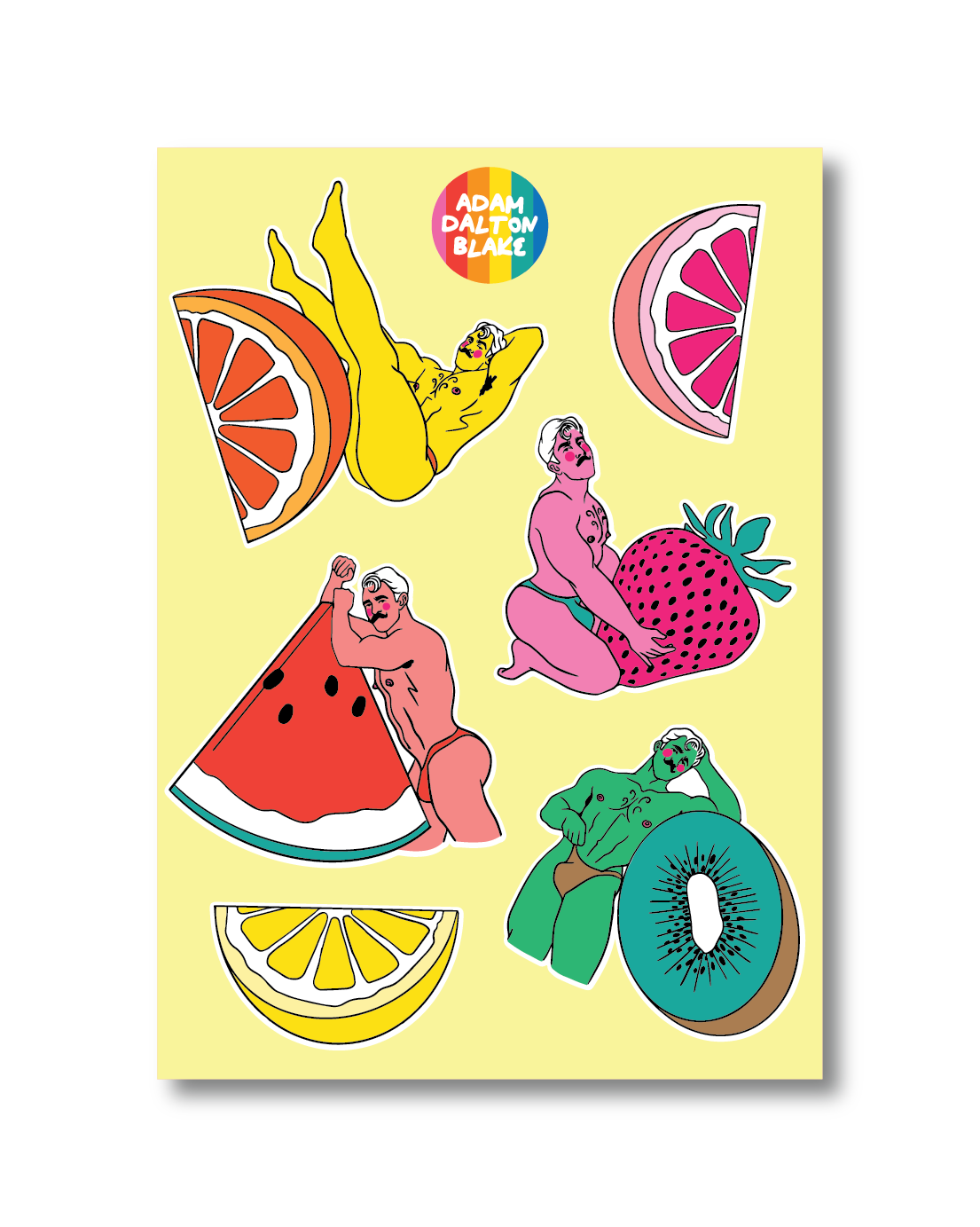 FRUITY BOYS STICKER SHEET