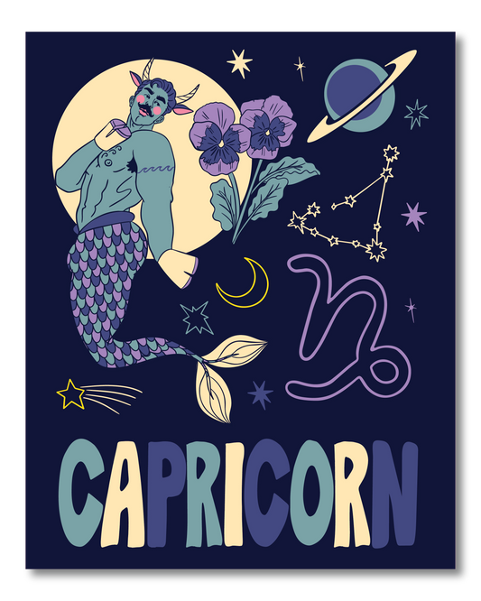 CAPRICORN ZODIAC PRINT